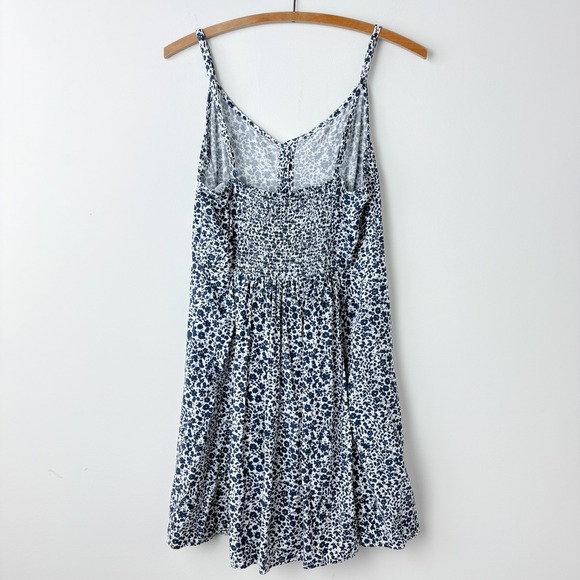 Gap Floral Dress Womens S Navy Sundress Straps Cottage Coquette Prairie Romantic - Picture 4 of 6